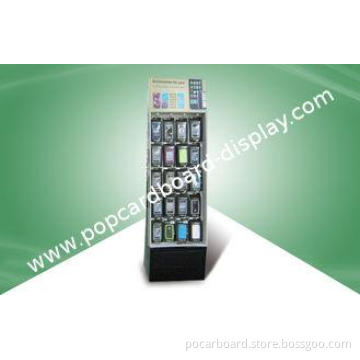 Cardboard Display Stands Hook Floor Display For Ipone & Ipa